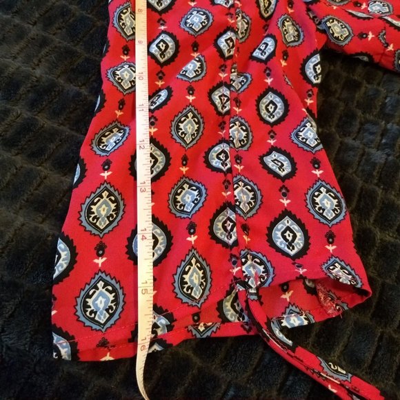 Tristan red geometric print maxi dress NWOT - Picture 11 of 13